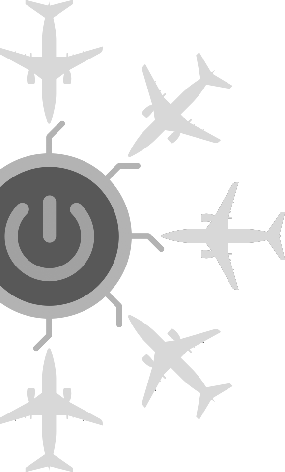 Plane Hub Background Gray Half